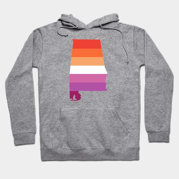 Alabama Lesbian Pride Hoodie by littleSamantics